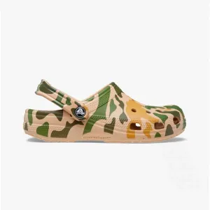 206454-2Y6 CLASSIC PRINTED Unisex Clogs Camo Chai/Tan