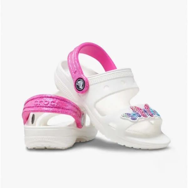 207803-100 CLASSIC EMBELLISHED Kids Sandals White