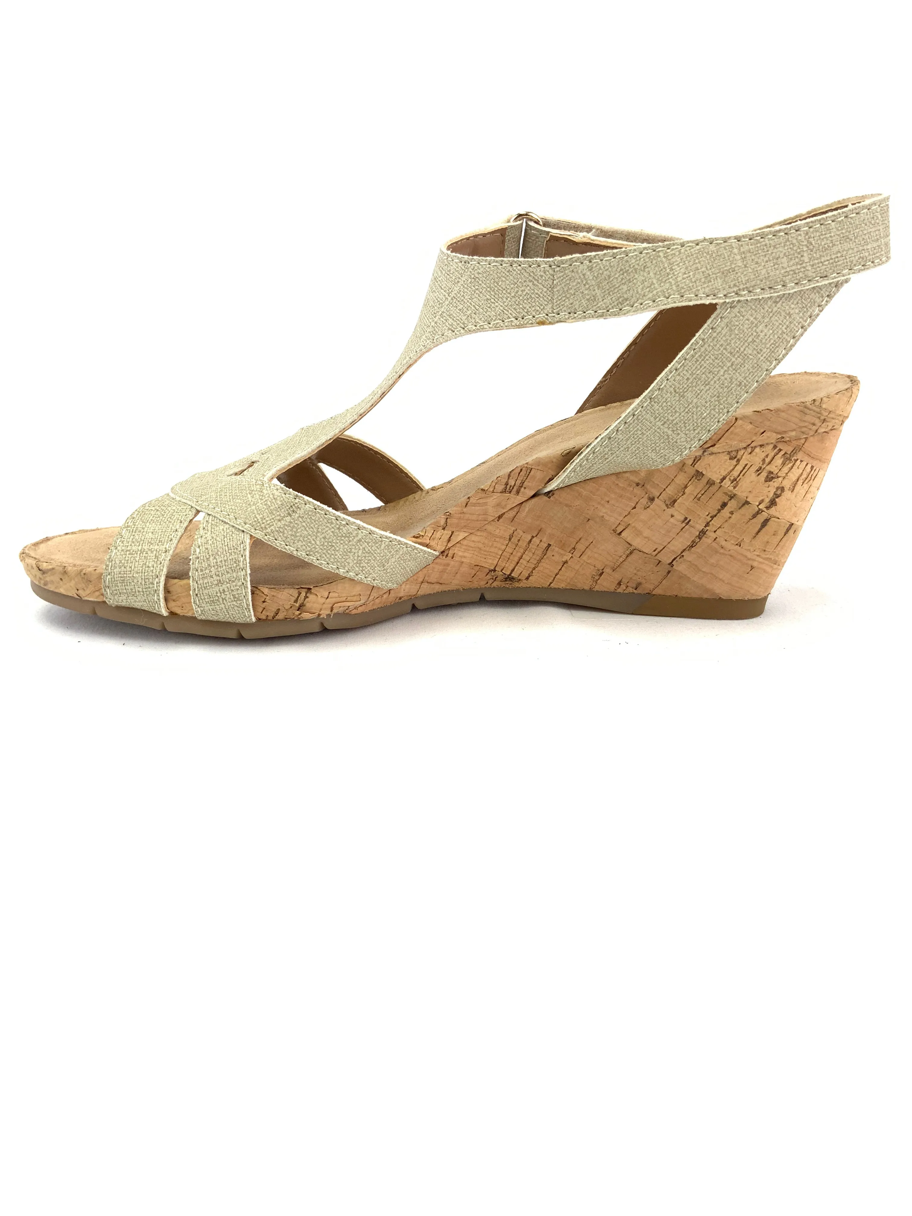 Aerosoles Cork Wedge Sandals Size 5M