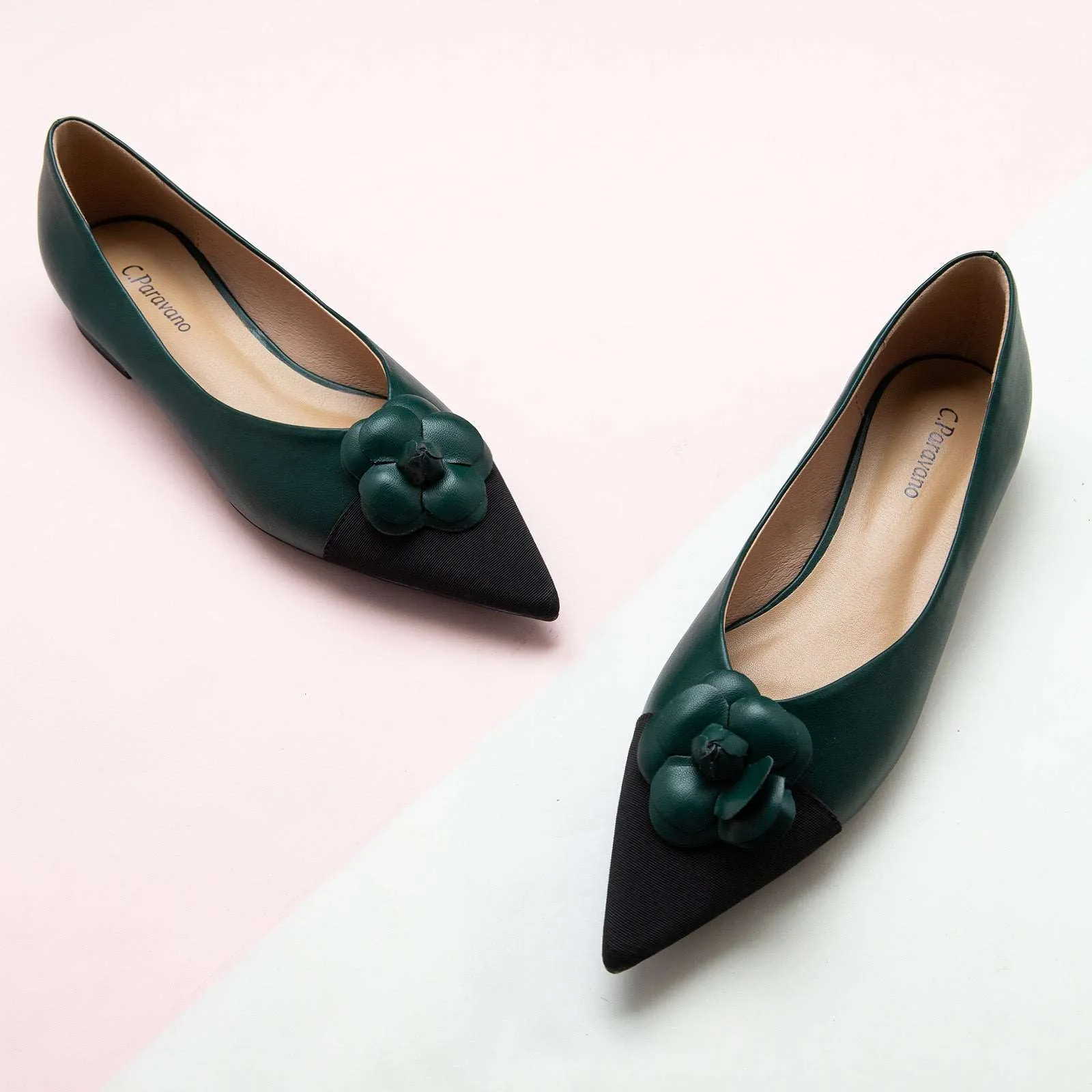 Camellia Flats (Aida) Dark Green