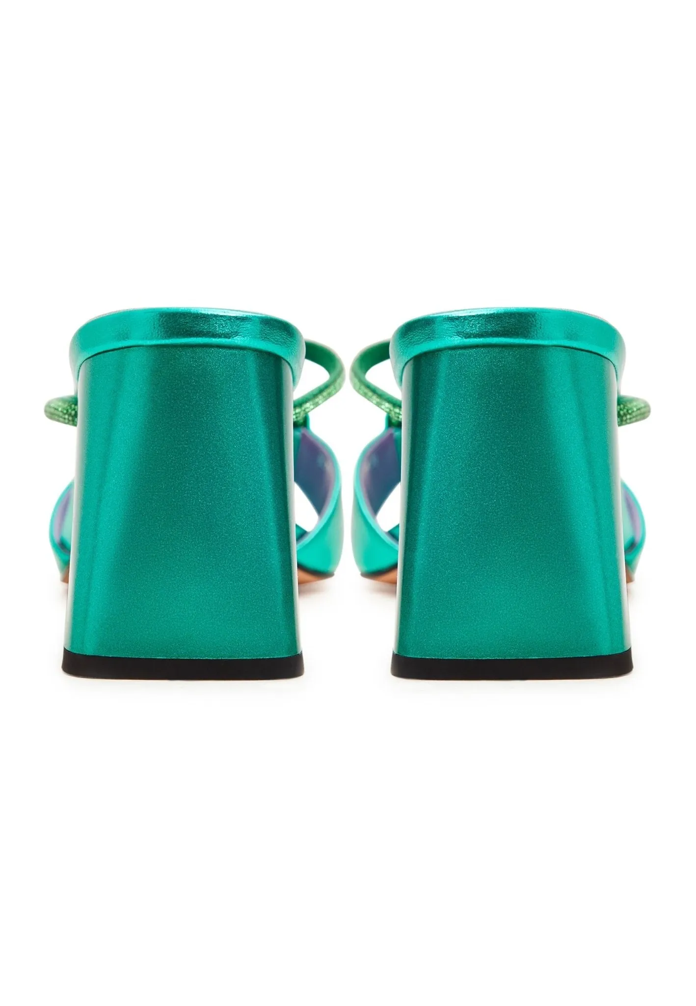 Chic Backless Heels Rosalia - Green