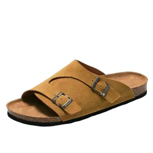 Groovywish Men Breathable Suede Summer Trendy Orthopedic Sandals