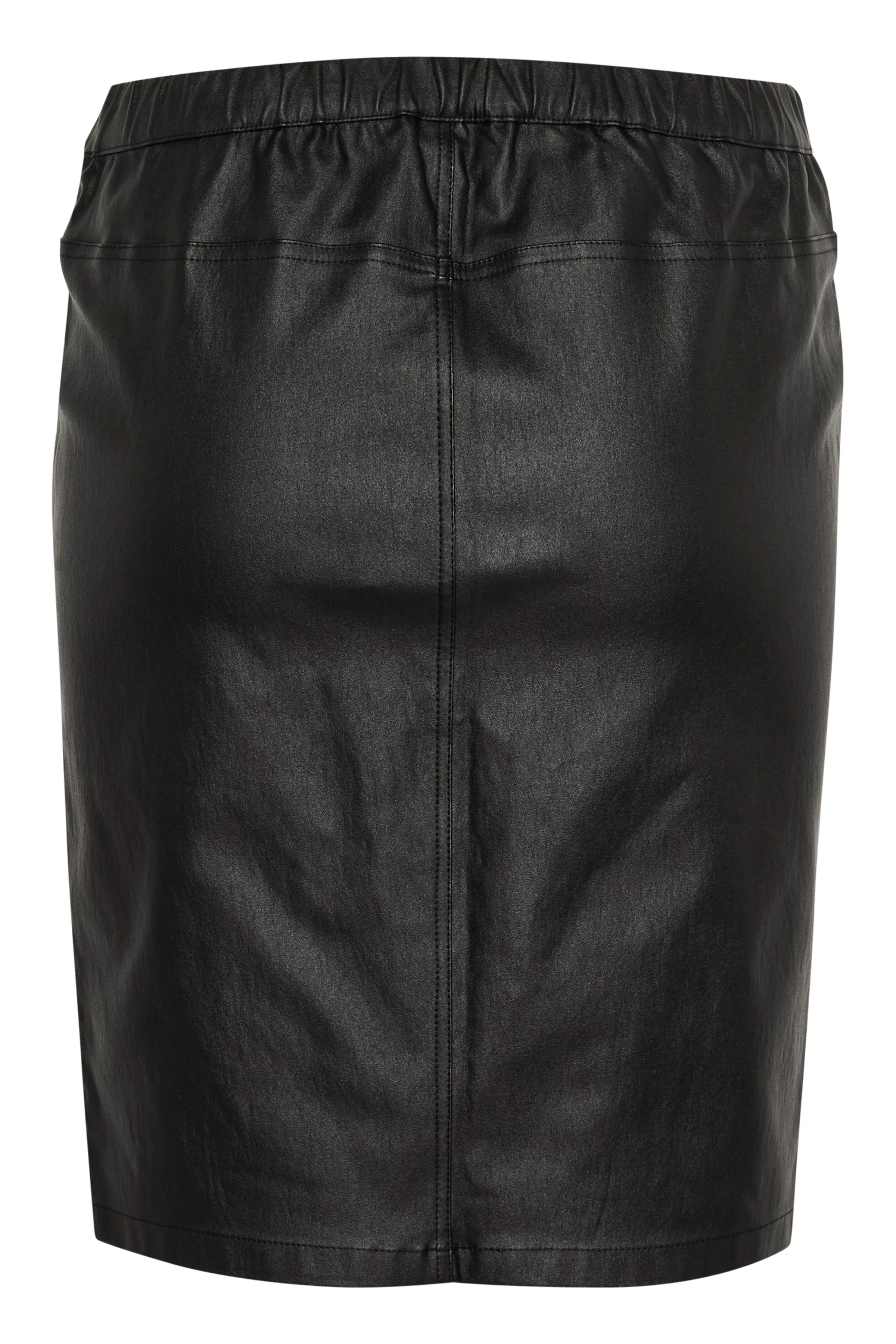 Kaffe Ada coated skirt black deep