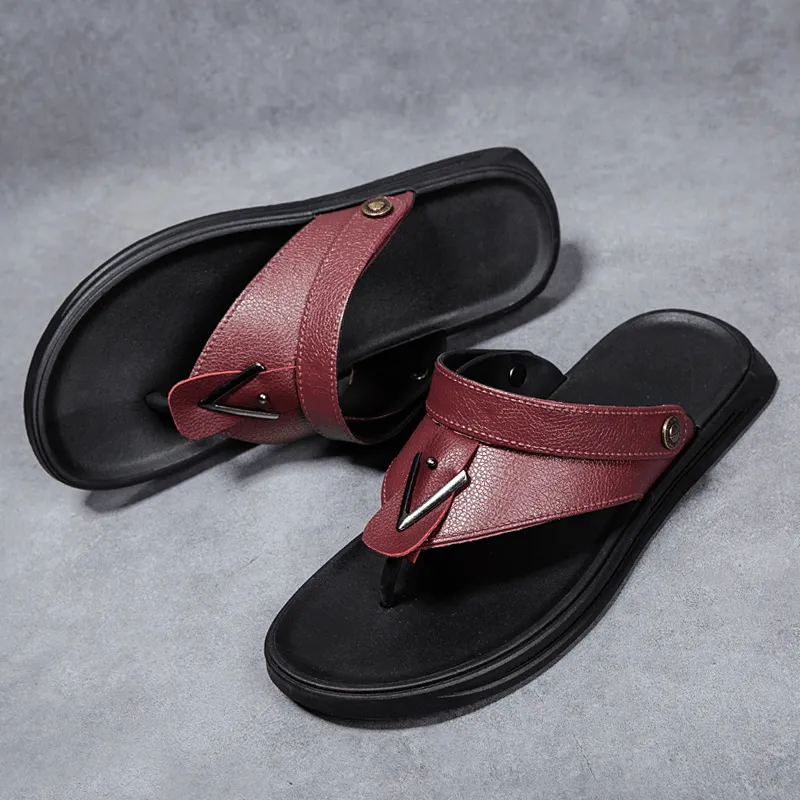 kkboxly kkboxly Men Breathable Non Slip Two Ways Cliped Casual Beach Sandals