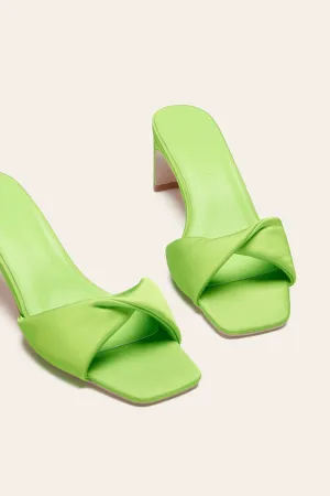 MAYA MIDI HEEL - CELERY