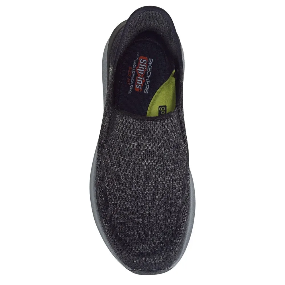 Men's Rovelo Wide Slip On Sneaker Skechers, black