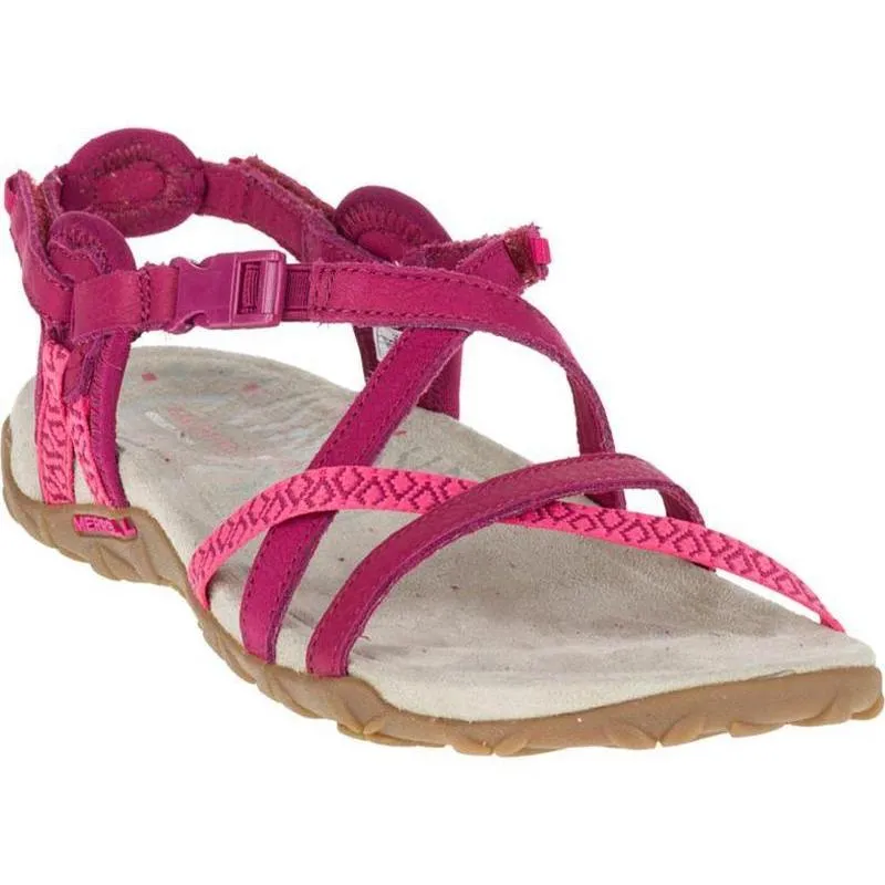 Merrell Terran Lattice II Women's Walking Sandals - Fuchsia - UK 4