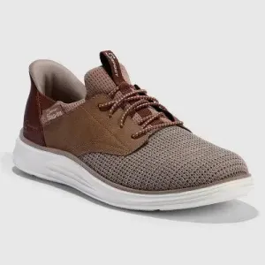 New - S SPORT BY SKECHERS Men's Mesh Leather Slip On Sneakers Memory Foam