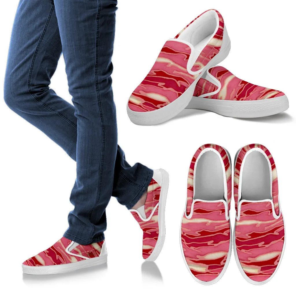 Pink Camouflage Lava Slip On Sneakers