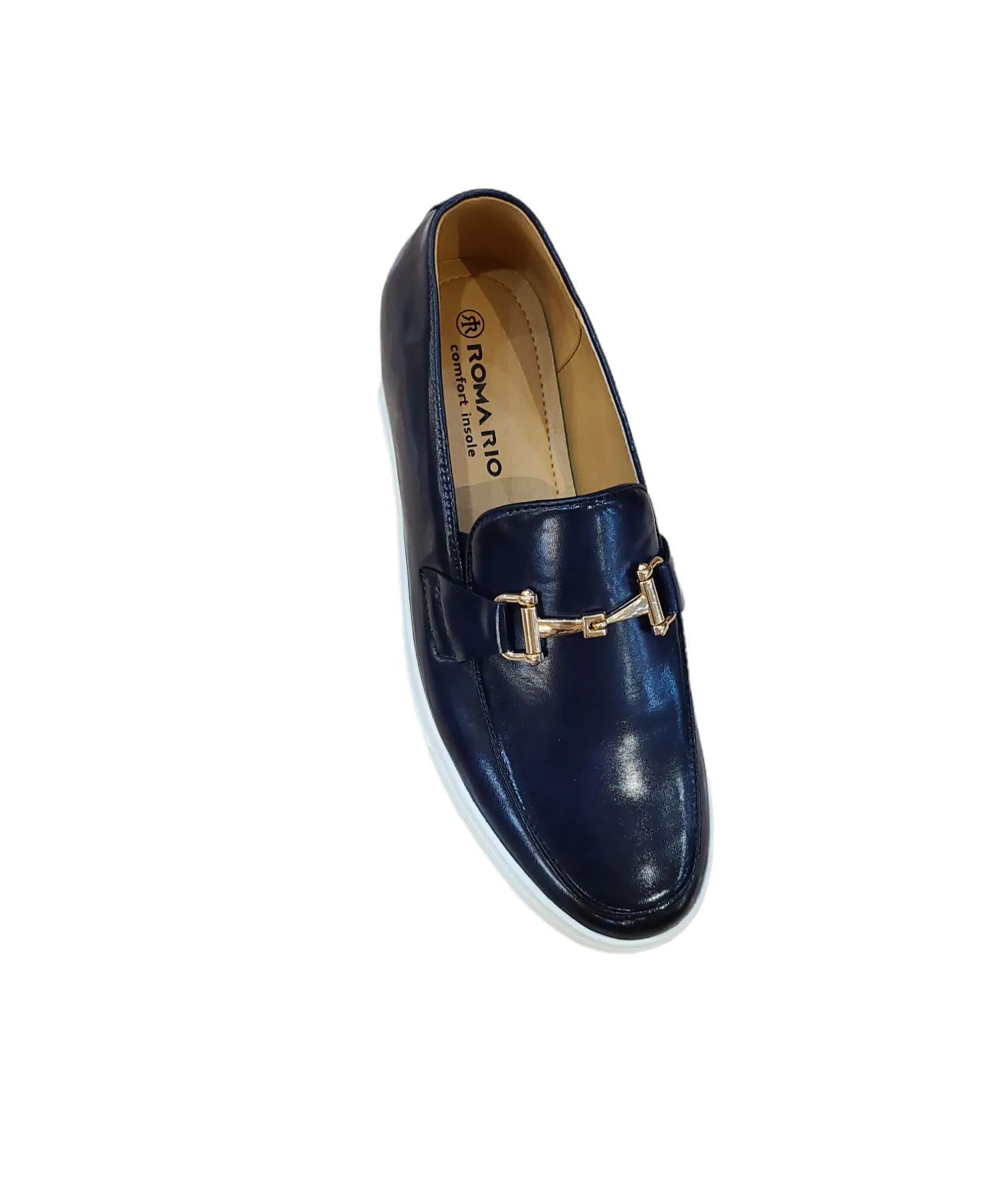 Romario Slip on PU with Gold Buckle