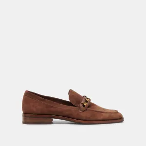 SALLIE FLATS COCOA SUEDE