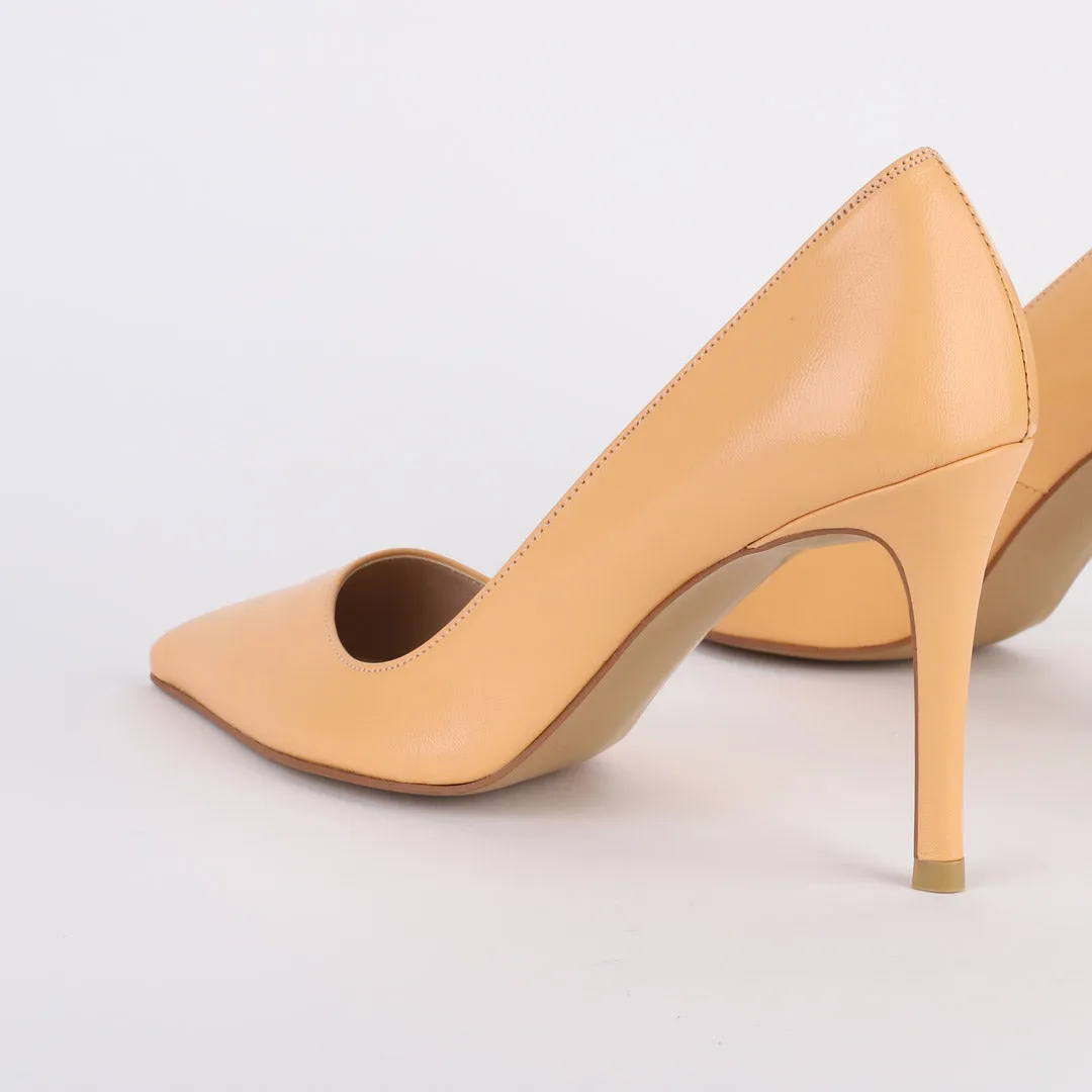 *UK size 1 - RICASS - orange, 9cm heels