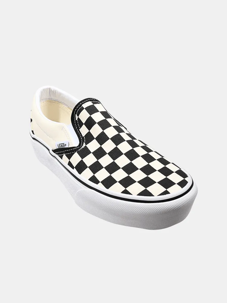 Vans Classic Slip On Platform - Checkerboard