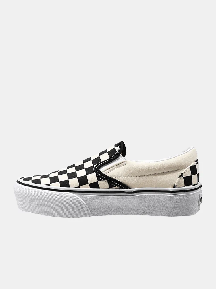 Vans Classic Slip On Platform - Checkerboard