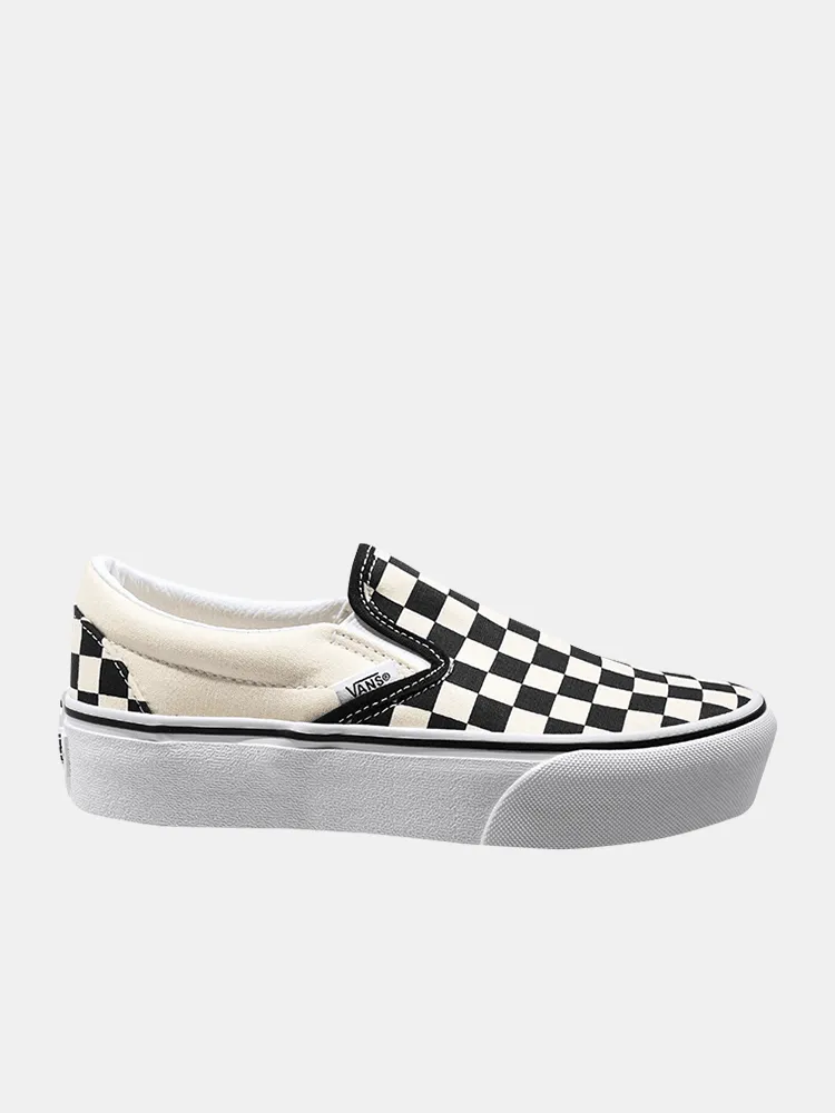 Vans Classic Slip On Platform - Checkerboard