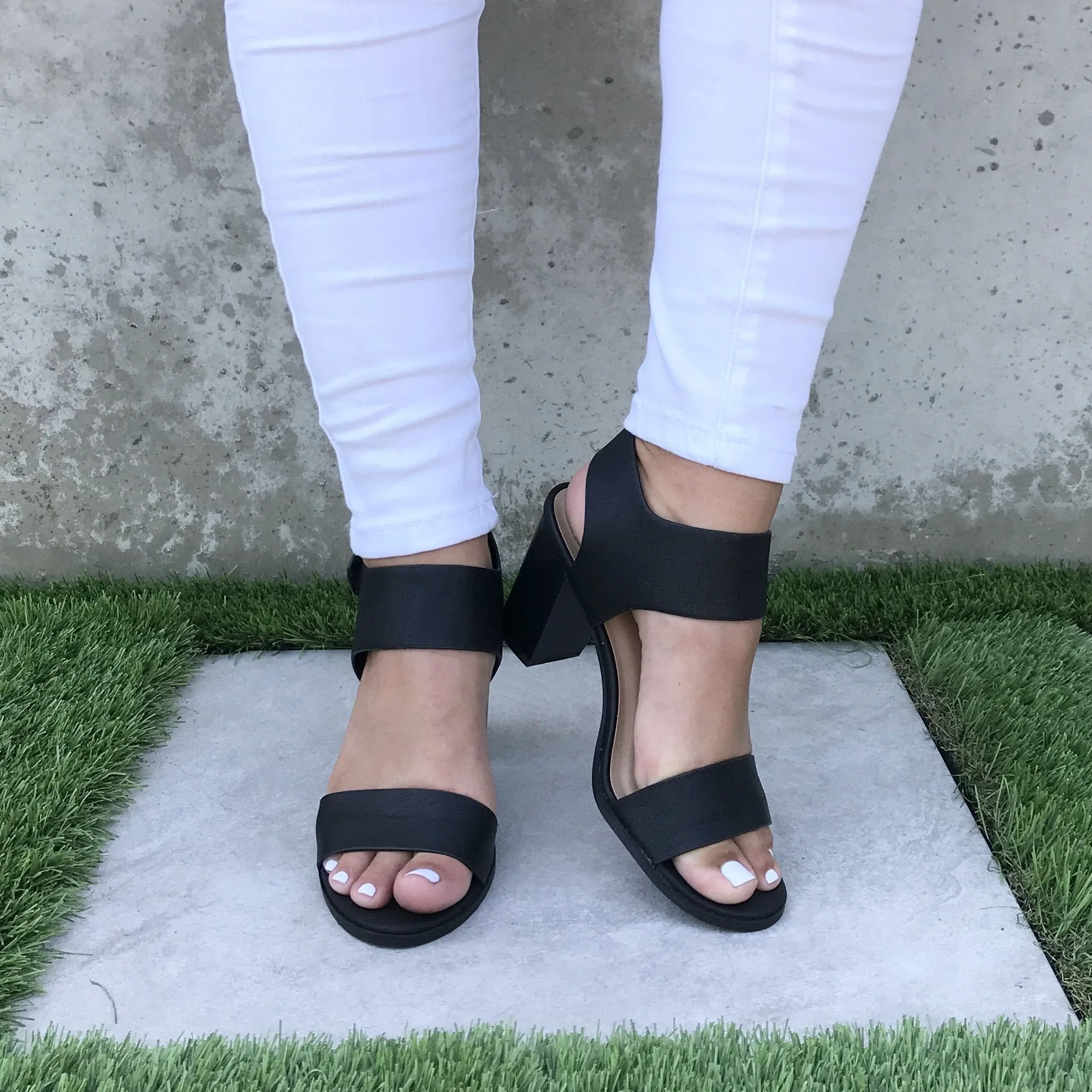 Waiting Game Heels in Black