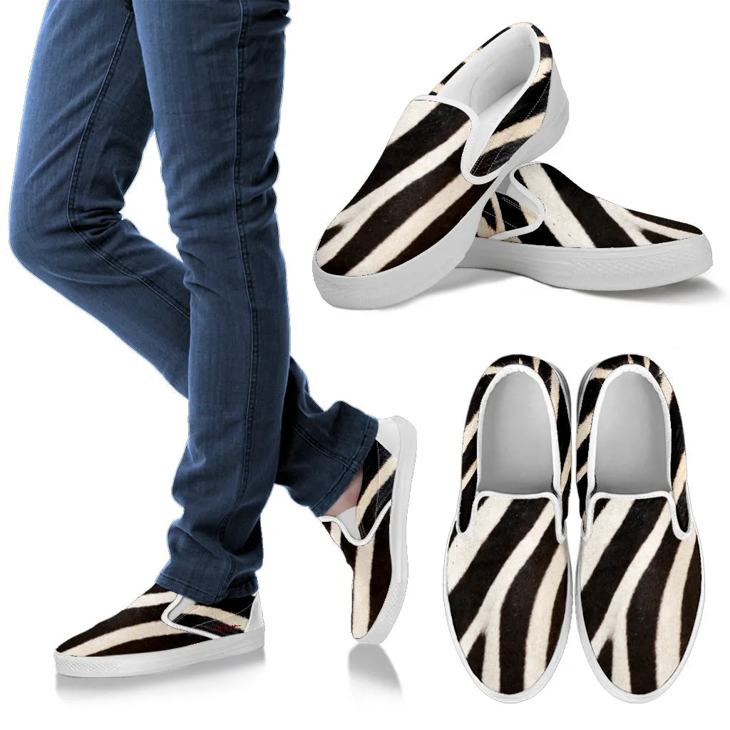 Zebra Slip On Sneakers